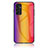 Silikon Schutzhülle Rahmen Tasche Hülle Spiegel Farbverlauf Regenbogen LS2 für Samsung Galaxy F13 4G Orange