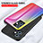 Silikon Schutzhülle Rahmen Tasche Hülle Spiegel Farbverlauf Regenbogen LS2 für Vivo iQOO Z6 5G