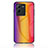 Silikon Schutzhülle Rahmen Tasche Hülle Spiegel Farbverlauf Regenbogen LS2 für Vivo V25 Pro 5G Orange