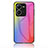 Silikon Schutzhülle Rahmen Tasche Hülle Spiegel Farbverlauf Regenbogen LS2 für Vivo X80 Lite 5G