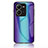 Silikon Schutzhülle Rahmen Tasche Hülle Spiegel Farbverlauf Regenbogen LS2 für Vivo X80 Lite 5G