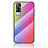 Silikon Schutzhülle Rahmen Tasche Hülle Spiegel Farbverlauf Regenbogen LS2 für Vivo Y53s NFC Rosa