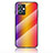 Silikon Schutzhülle Rahmen Tasche Hülle Spiegel Farbverlauf Regenbogen LS2 für Vivo Y55s 5G Orange