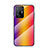 Silikon Schutzhülle Rahmen Tasche Hülle Spiegel Farbverlauf Regenbogen LS2 für Xiaomi Mi 11T 5G Orange