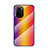 Silikon Schutzhülle Rahmen Tasche Hülle Spiegel Farbverlauf Regenbogen LS2 für Xiaomi Mi 11X 5G Orange