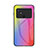Silikon Schutzhülle Rahmen Tasche Hülle Spiegel Farbverlauf Regenbogen LS2 für Xiaomi Poco C40 Rosa