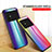 Silikon Schutzhülle Rahmen Tasche Hülle Spiegel Farbverlauf Regenbogen LS2 für Xiaomi Poco M4 5G
