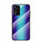 Silikon Schutzhülle Rahmen Tasche Hülle Spiegel Farbverlauf Regenbogen LS2 für Xiaomi Poco X4 NFC Blau