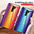 Silikon Schutzhülle Rahmen Tasche Hülle Spiegel Farbverlauf Regenbogen LS2 für Xiaomi Redmi 9 Prime India