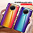 Silikon Schutzhülle Rahmen Tasche Hülle Spiegel Farbverlauf Regenbogen LS2 für Xiaomi Redmi Note 9T 5G