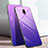 Silikon Schutzhülle Rahmen Tasche Hülle Spiegel Farbverlauf Regenbogen M01 für Xiaomi Redmi 8A Violett