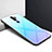 Silikon Schutzhülle Rahmen Tasche Hülle Spiegel für Oppo A5 (2020) Hellblau