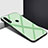 Silikon Schutzhülle Rahmen Tasche Hülle Spiegel für Oppo A8 Cyan