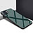 Silikon Schutzhülle Rahmen Tasche Hülle Spiegel für Oppo A93 Nachtgrün