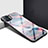 Silikon Schutzhülle Rahmen Tasche Hülle Spiegel für Oppo A93 Plusfarbig