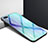 Silikon Schutzhülle Rahmen Tasche Hülle Spiegel für Oppo AX5 Hellblau