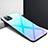 Silikon Schutzhülle Rahmen Tasche Hülle Spiegel für Oppo Reno4 SE 5G Hellblau