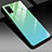 Silikon Schutzhülle Rahmen Tasche Hülle Spiegel für Realme V5 5G Minzgrün