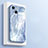 Silikon Schutzhülle Rahmen Tasche Hülle Spiegel M05 für Apple iPhone 14 Hellblau