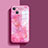 Silikon Schutzhülle Rahmen Tasche Hülle Spiegel M05 für Apple iPhone 14 Plus Rot