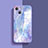 Silikon Schutzhülle Rahmen Tasche Hülle Spiegel M05 für Apple iPhone 14 Plus Violett