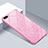 Silikon Schutzhülle Rahmen Tasche Hülle Spiegel T02 für Oppo K1 Rosa