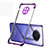 Silikon Schutzhülle Ultra Dünn Flexible Tasche Durchsichtig Transparent H01 für Oppo Ace2 Violett