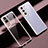 Silikon Schutzhülle Ultra Dünn Flexible Tasche Durchsichtig Transparent H08 für Samsung Galaxy S24 5G Rosa