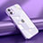 Silikon Schutzhülle Ultra Dünn Flexible Tasche Durchsichtig Transparent N02 für Apple iPhone 12 Mini Violett