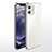 Silikon Schutzhülle Ultra Dünn Flexible Tasche Durchsichtig Transparent N04 für Apple iPhone 12 Silber