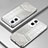 Silikon Schutzhülle Ultra Dünn Flexible Tasche Durchsichtig Transparent SY2 für Oppo A96 5G Silber