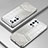 Silikon Schutzhülle Ultra Dünn Flexible Tasche Durchsichtig Transparent SY2 für Oppo Reno6 Pro+ Plus 5G Silber