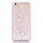 Silikon Schutzhülle Ultra Dünn Tasche Durchsichtig Transparent Blumen T01 für Apple iPhone 6 Plus Weiß