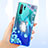 Silikon Schutzhülle Ultra Dünn Tasche Durchsichtig Transparent Blumen T01 für Huawei P30 Pro New Edition