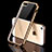 Silikon Schutzhülle Ultra Dünn Tasche Durchsichtig Transparent H01 für Apple iPhone 5 Gold