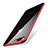 Silikon Schutzhülle Ultra Dünn Tasche Durchsichtig Transparent Q04 für Apple iPhone 7 Plus Rot