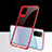 Silikon Schutzhülle Ultra Dünn Tasche Durchsichtig Transparent S03 für Samsung Galaxy S20 Plus Rot