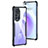 Silikon Schutzhülle Ultra Dünn Tasche Durchsichtig Transparent T02 für Huawei Nova 8 Pro 5G Schwarz