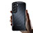 Silikon Schutzhülle Ultra Dünn Tasche Durchsichtig Transparent T06 für Samsung Galaxy S24 5G Schwarz