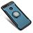 Silikon Schutzhülle und Kunststoff Tasche mit Fingerring Ständer A01 für Huawei Honor 8 Pro Blau