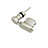 Staubschutz Stöpsel Passend Lightning USB Jack J01 für Apple iPhone 14 Pro Silber