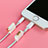 Staubschutz Stöpsel Passend Lightning USB Jack J05 für Apple iPod Touch 5 Rosegold