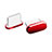 Staubschutz Stöpsel Passend USB-C Jack Type-C Universal H06 für Apple iPad Pro 12.9 (2021) Rot