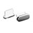 Staubschutz Stöpsel Passend USB-C Jack Type-C Universal H06 für Apple iPhone 15 Dunkelgrau