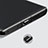 Staubschutz Stöpsel Passend USB-C Jack Type-C Universal H08 für Apple iPad Pro 12.9 (2021) Schwarz