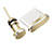 Staubschutz Stöpsel Passend USB-C Jack Type-C Universal H09 für Apple iPhone 15 Pro Max Gold