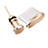 Staubschutz Stöpsel Passend USB-C Jack Type-C Universal H09 für Apple iPhone 15 Rosegold