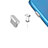 Staubschutz Stöpsel Passend USB-C Jack Type-C Universal H15 für Apple iPad Air 5 10.9 (2022) Silber