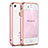 Tasche Luxus Aluminium Metall Rahmen für Apple iPhone 4 Rosa