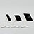 Universal Faltbare Ständer Tablet Halter Halterung Flexibel H06 für Apple iPad Pro 12.9 (2021) Weiß